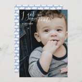 Editable Ik heb mijn eerste tandenkaart Feestdagenkaart (Voorkant / Achterkant)