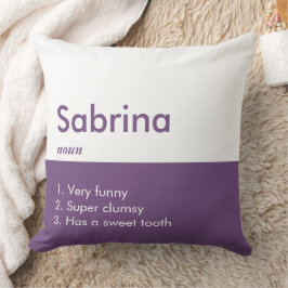 Editable inscription Color Kussens, Name Pillow Kussen