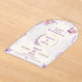 Editable Intimate Garden Wedding Invitation Acryl Uitnodigingen (Laagn)