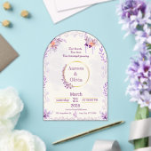 Editable Intimate Garden Wedding Invitation Acryl Uitnodigingen (Insitu (Huwelijk))