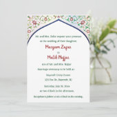 Editable Intricate Indian Archway Kaart (Staand voorkant)