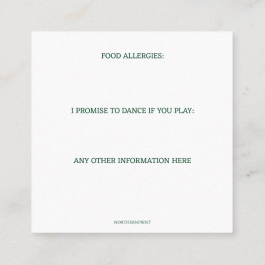 Editable Intricate Indian Archway RSVP Informatiekaartje (Achterkant)