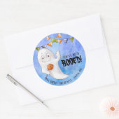 Editable Je bent opgeBooed Halloween Ronde Sticker (Envelop)