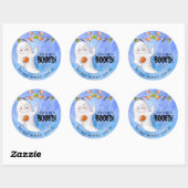 Editable Je bent opgeBooed Halloween Ronde Sticker (Vel)