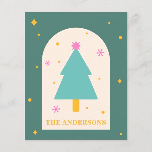 Editable, kerstkoekje, Vakantiekaart (Achterkant)