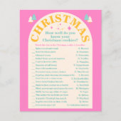 Editable, kerstkoekje, Vakantiekaart (Voorkant)