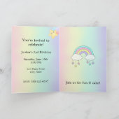 Editable Kids Birthday Invitation Cute Party Desig Kaart (Binnen)