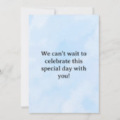 Editable Kids Birthday Invitation Kaart (Achterkant)