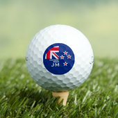 Editable Kiwi New Zealander Golfing Golfballen (Insitu Shirt)