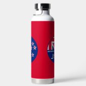 Editable Kiwi New Zealander Golfing Waterfles (Rechts)