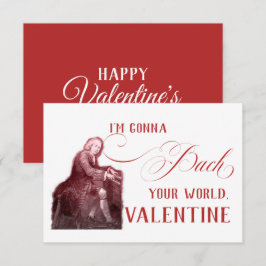 EDITABLE Klassieke muziek met Bach Valentijn Kaart