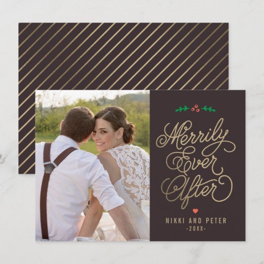 EDITABLE-kleur, altijd na feestdag Feestdagenkaart (Voorkant / Achterkant)