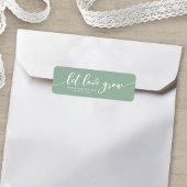 Editable Kleur Ontspan Script Laat Liefde Groeien Etiket