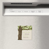 EDITABLE KLEUR VAN Oak sparen de Datum Magnet (Insitu (Vaatwasser))