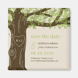 EDITABLE KLEUR VAN Oak sparen de Datum Magnet