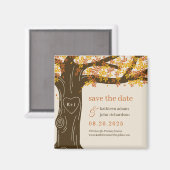 EDITABLE KLEUR VAN Oak sparen de Datum Magnet (Voorkant / Achterkant)