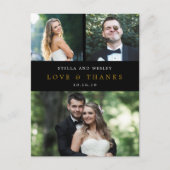 EDITABLE KLEUR VOOR schone collage Dank u Briefkaa Briefkaart (Voorkant)