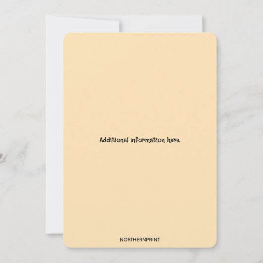 Editable Landscape Lake and Trees Kaart (Achterkant)