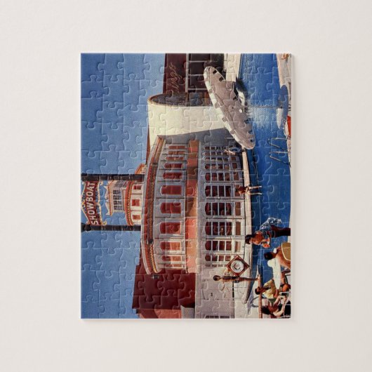 Editable  Las Vegas Showboot Legpuzzel (Verticaal)