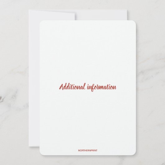 Editable Leaves and Swirls Kaart (Achterkant)