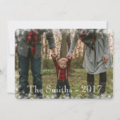 Editable Let it Snow Snowflake Holiday-fotokaart Feestdagenkaart (Voorkant)