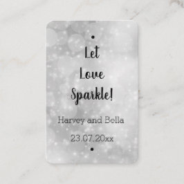 Editable Let Love Sparkle Sparkler Label