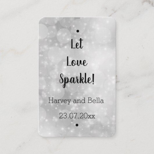 Editable Let Love Sparkle Sparkler Label (Voorkant)