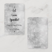Editable Let Love Sparkle Sparkler Label (Voorkant / Achterkant)