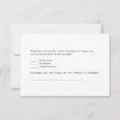Editable Light Pink Roses Response Card RSVP Kaartje (Achterkant)