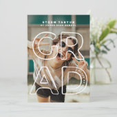 Editable LINE HOLLOW AFSTUDEERDER hedendaags 2023  Aankondiging (Staand voorkant)