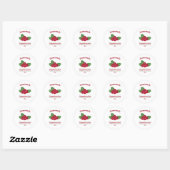 Editable Lingonberry Jam Label Sticker (Vel)