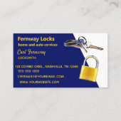 Editable Locksmith Visitekaartje (Voorkant)