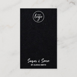 Editable Logo Black die Kaarten van het Verpakken  Visitekaartje