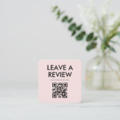 Editable Logo Pink Thank You Package Informatiekaartje (Staand voorkant)