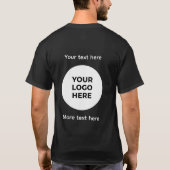 Editable Logo Text Tee Design T-shirt (Achterkant)