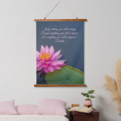 Editable Lotus rechter niets vergeeft alles Hangend Wandkleed (Slaapkamer)