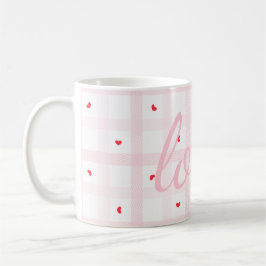 Editable Love Heart Pattern Cute Romantic Seamless Koffiemok