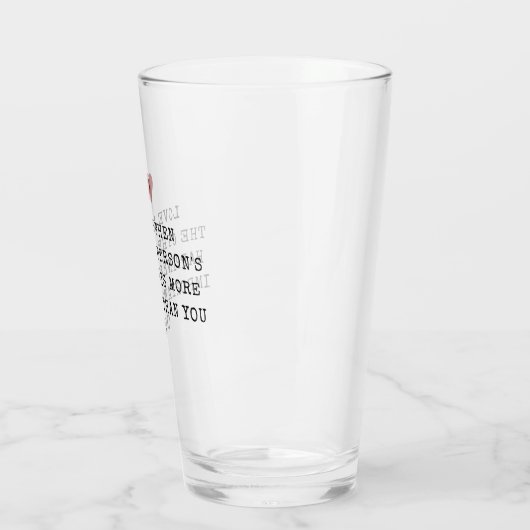 Editable Love Quote Valentine's  Glas (Links)