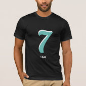 Editable Lucky Seven ik ben T-shirt (Voorkant)