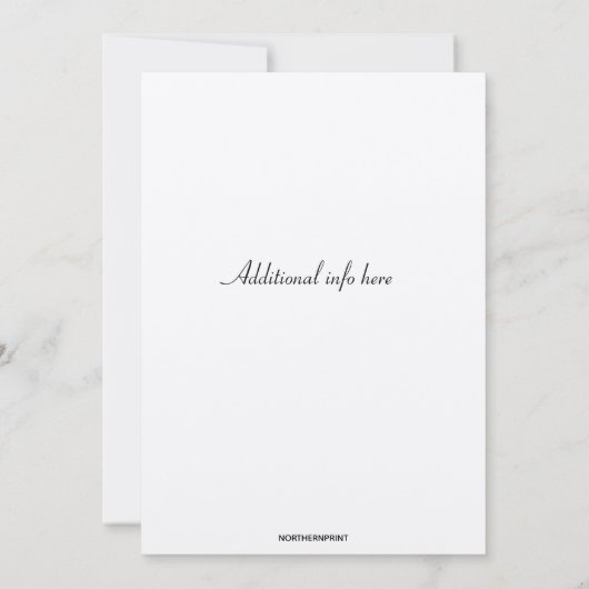 Editable Luggage Honeymoon Shower Kaart (Achterkant)