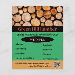 Editable Lumber Supplier Flyer