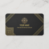 Editable Luxury Business Card Template Visitekaartje (Voorkant)