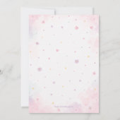Editable Magical Unicorn Birthday Card Kaart (Achterkant)