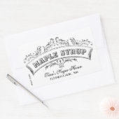 Editable Maple Syrup Label Old Fashioned Scroll (Envelop)