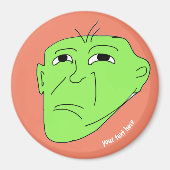 editable meme green mean magneet (Voorkant)