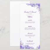 Editable Menu, Wedding Menu, Baby Shower, Bridal   Menu (Voorkant / Achterkant)