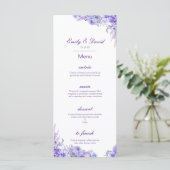 Editable Menu, Wedding Menu, Baby Shower, Bridal   Menu (Staand voorkant)