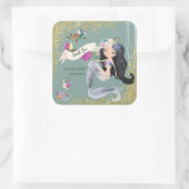 Editable Mermaids Square Sticker (Tas)