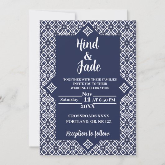 Editable Mexican Wedding Invitation 5 Kaart (Voorkant)