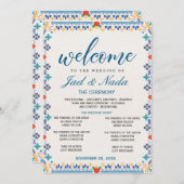 Editable Mexican Wedding Invitation Kaart (Voorkant / Achterkant)